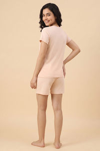 Zivame Farm Lore Knit Cotton Short Set - Silver Peony — thumbnail 3